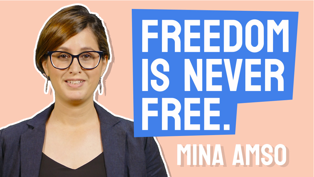 Mina Amso: Freedom is never free